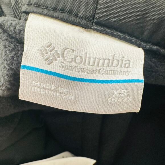 Columbia Kids Ski Pant Size XS 6/7 Black Snow Bib Winter Ski Snow Tubing - Picture 2 of 5